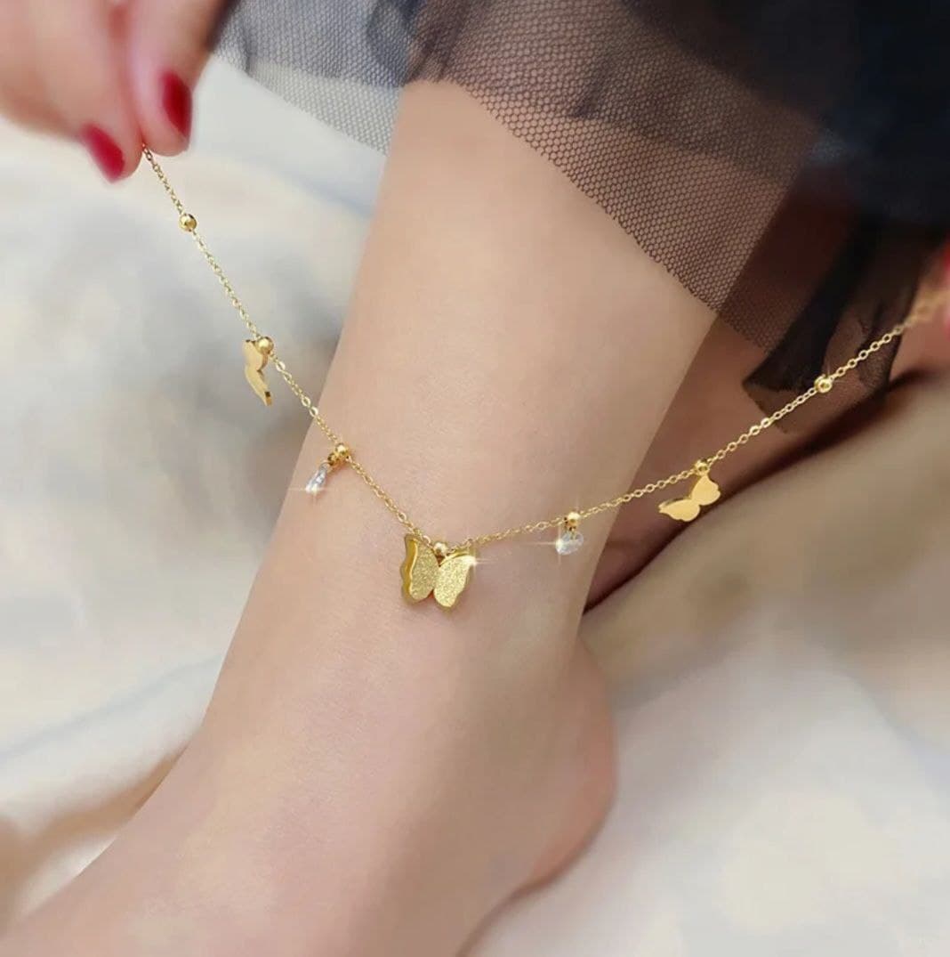 Butterfly anklets one pc