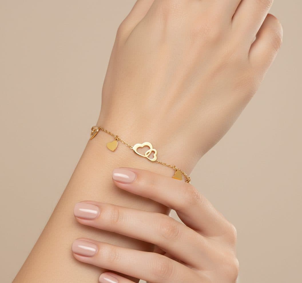 Gold Plated Couple Bracelet for Lovers Fashion